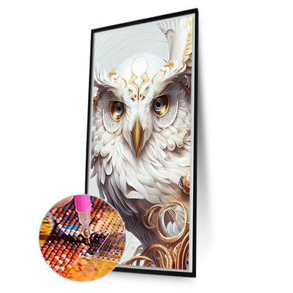 Metal Owl - Full Round AB Drill Diamond Painting 40*70CM