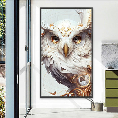 Metal Owl - Full Round AB Drill Diamond Painting 40*70CM