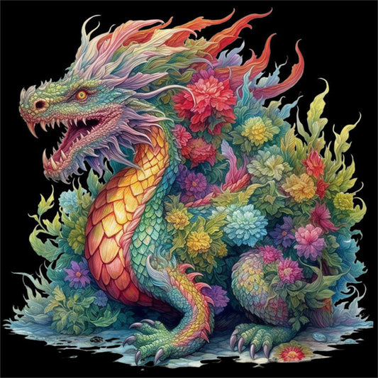 Western Dragon - Full Round Drill Diamond Painting 40*40CM