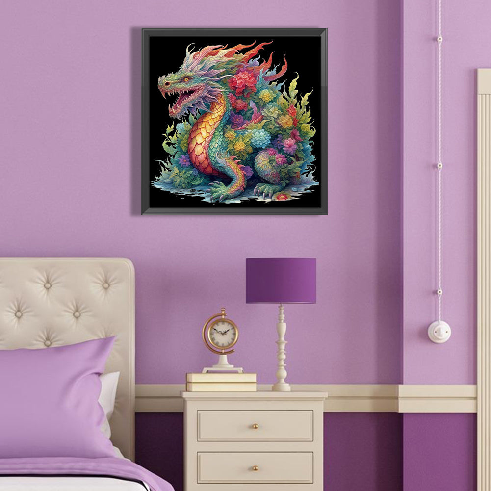Western Dragon - Full Round Drill Diamond Painting 40*40CM
