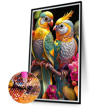 Romantic Bird - Full Round Drill Diamond Painting 40*70CM