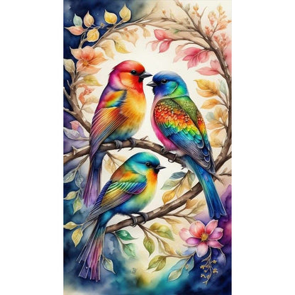 Romantic Bird - Full Round Drill Diamond Painting 40*70CM