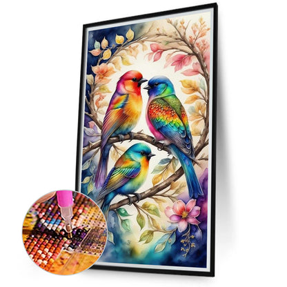 Romantic Bird - Full Round Drill Diamond Painting 40*70CM