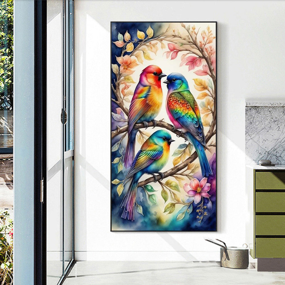 Romantic Bird - Full Round Drill Diamond Painting 40*70CM