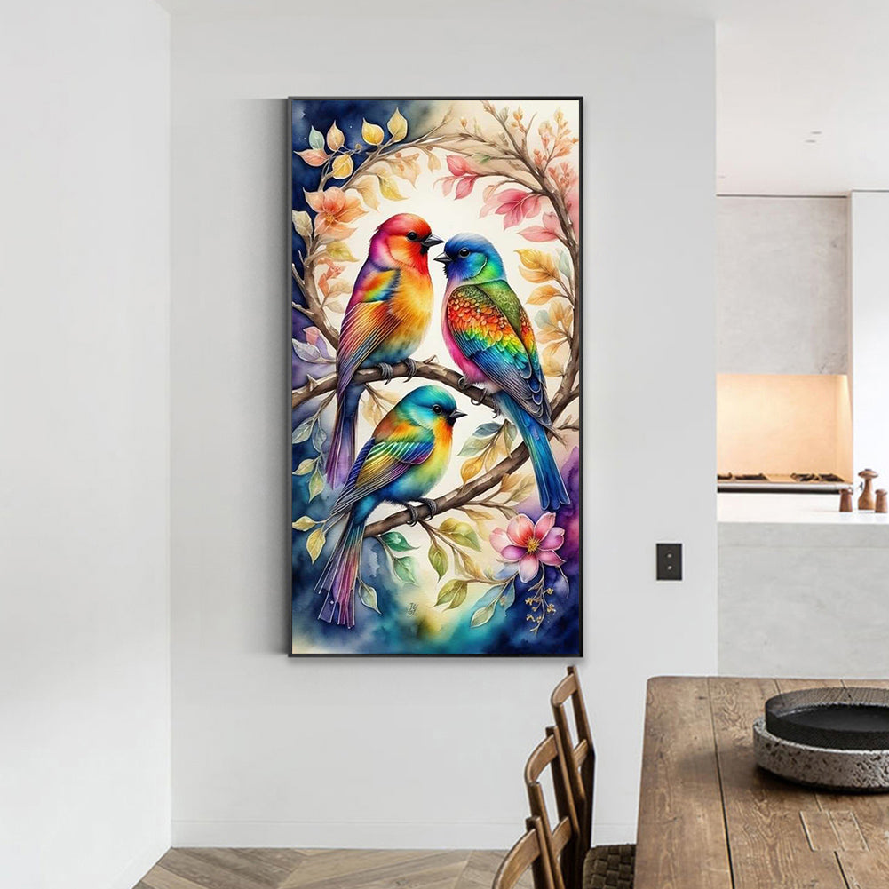 Romantic Bird - Full Round Drill Diamond Painting 40*70CM