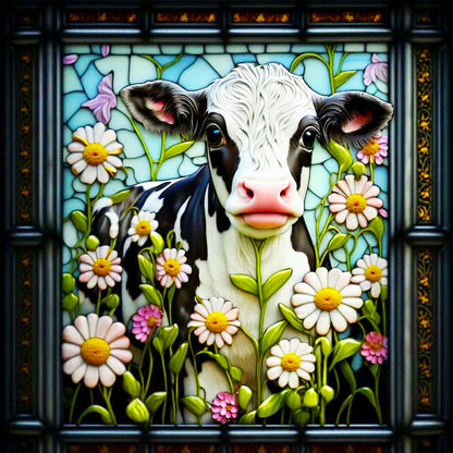 Dairy Cow - Full Round Drill Diamond Painting 40*40CM