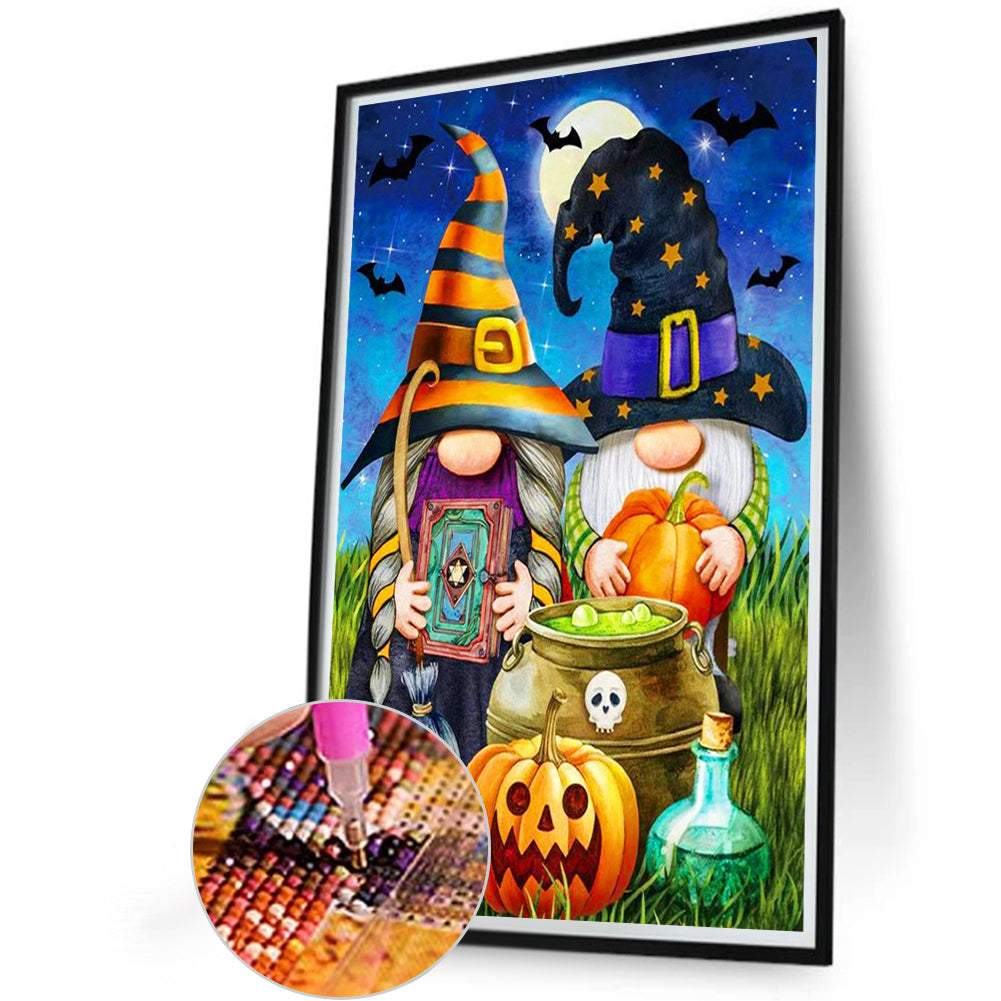 Halloween Gnomes - Full Round Drill Diamond Painting 40*60CM