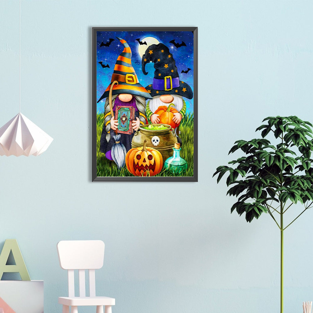 Halloween Gnomes - Full Round Drill Diamond Painting 40*60CM