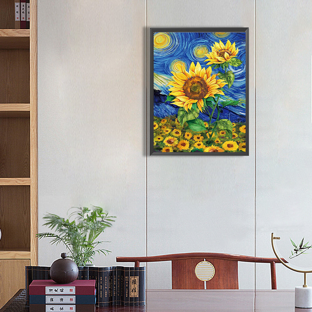 Sunflower - Full Square Drill Diamond Painting 30*40CM