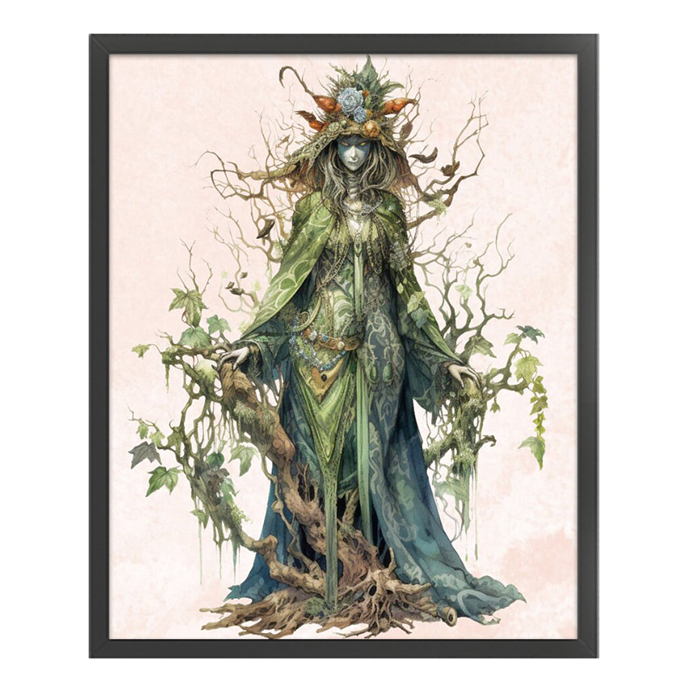 Witch - 11CT Stamped Cross Stitch 50*60CM