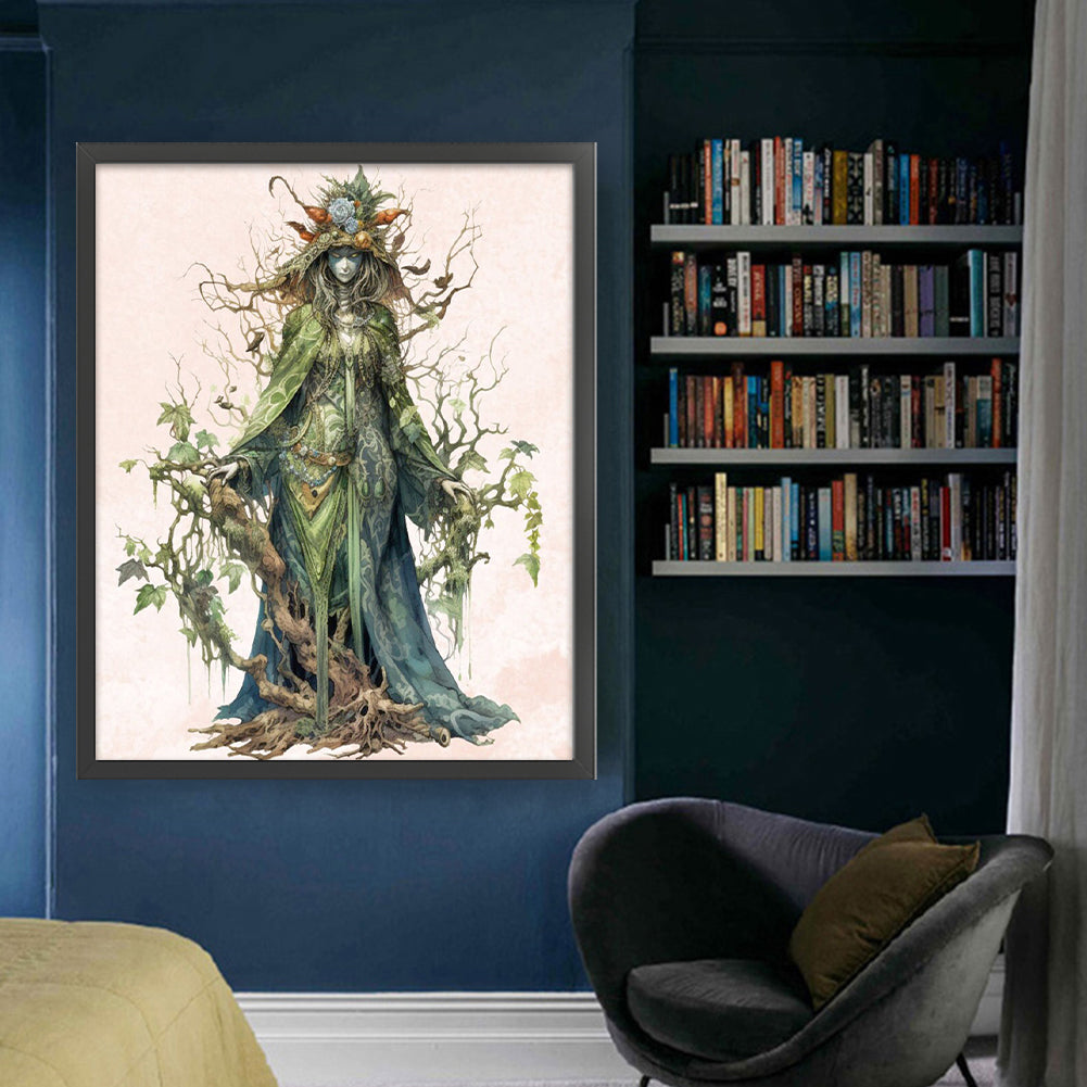 Witch - 11CT Stamped Cross Stitch 50*60CM