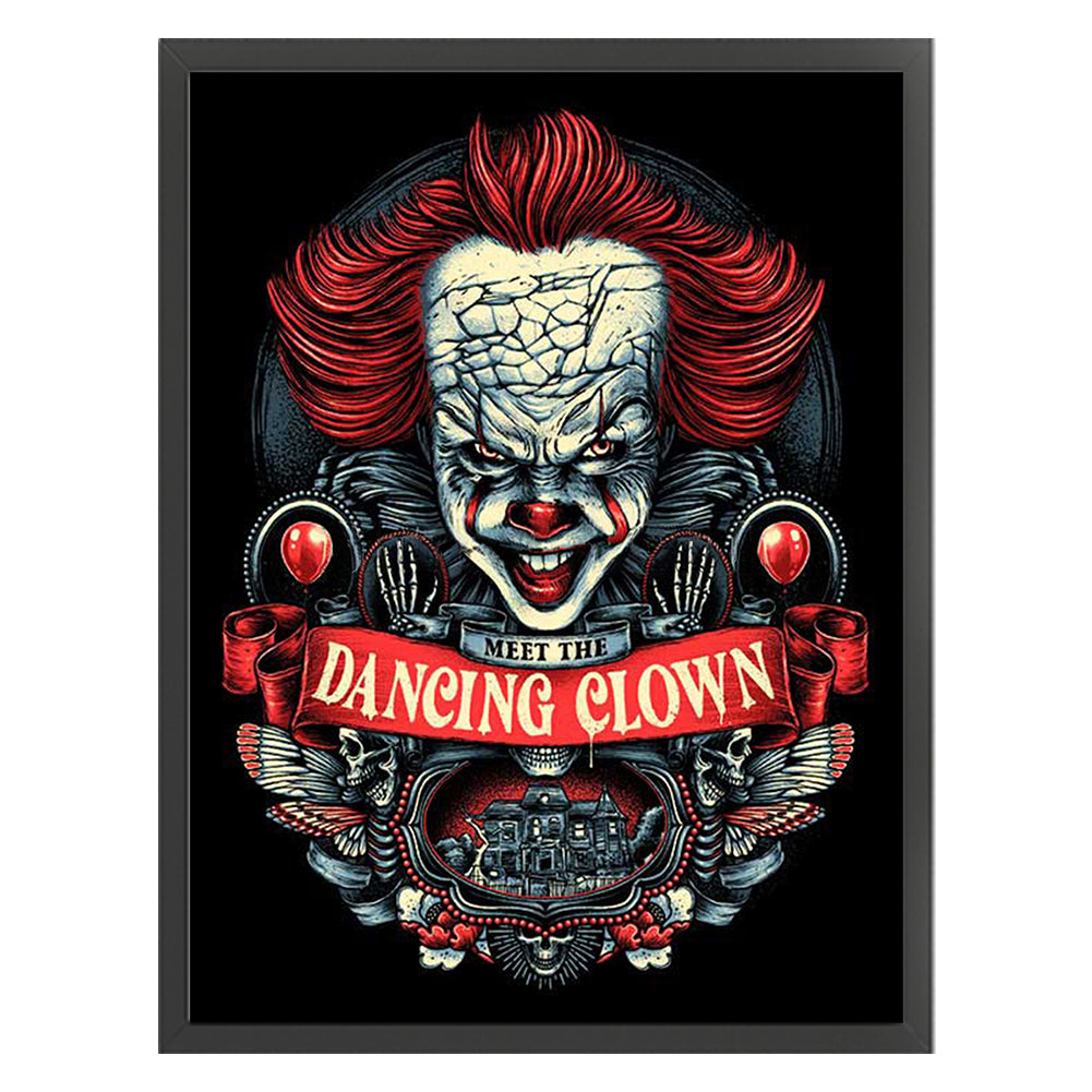 Horror Halloween-Clown - 11CT Stamped Cross Stitch 40*56CM