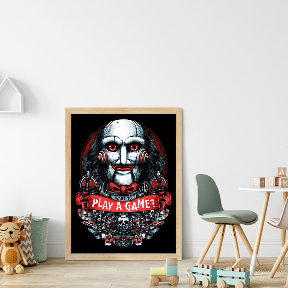 Horror Halloween-Pilaat - 11CT Stamped Cross Stitch 40*56CM