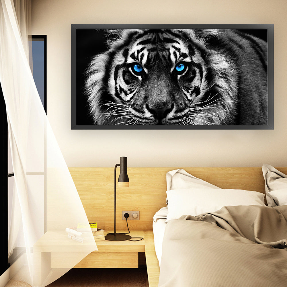 Tiger - 11CT Stamped Cross Stitch 80*40CM