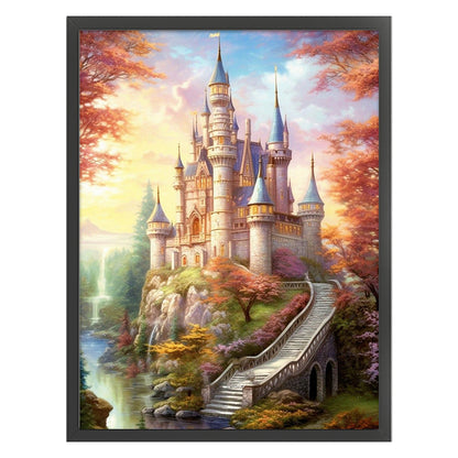 Landscape Castle - 14CT Stamped Cross Stitch 45*60CM