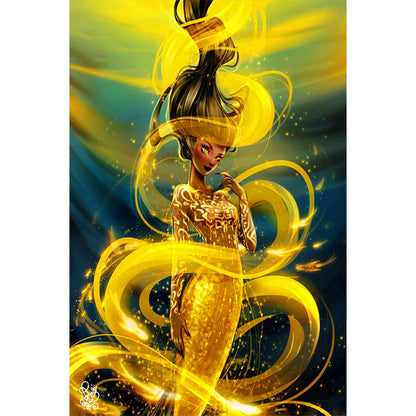 Mermaid - Full Round Drill Diamond Painting 40*60CM