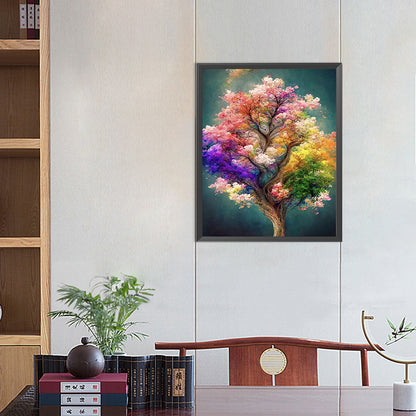 Colorful Tree - Full Round AB Drill Diamond Painting 40*50CM