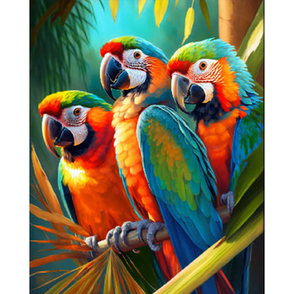 Parrot - Full Round AB Drill Diamond Painting 40*50CM