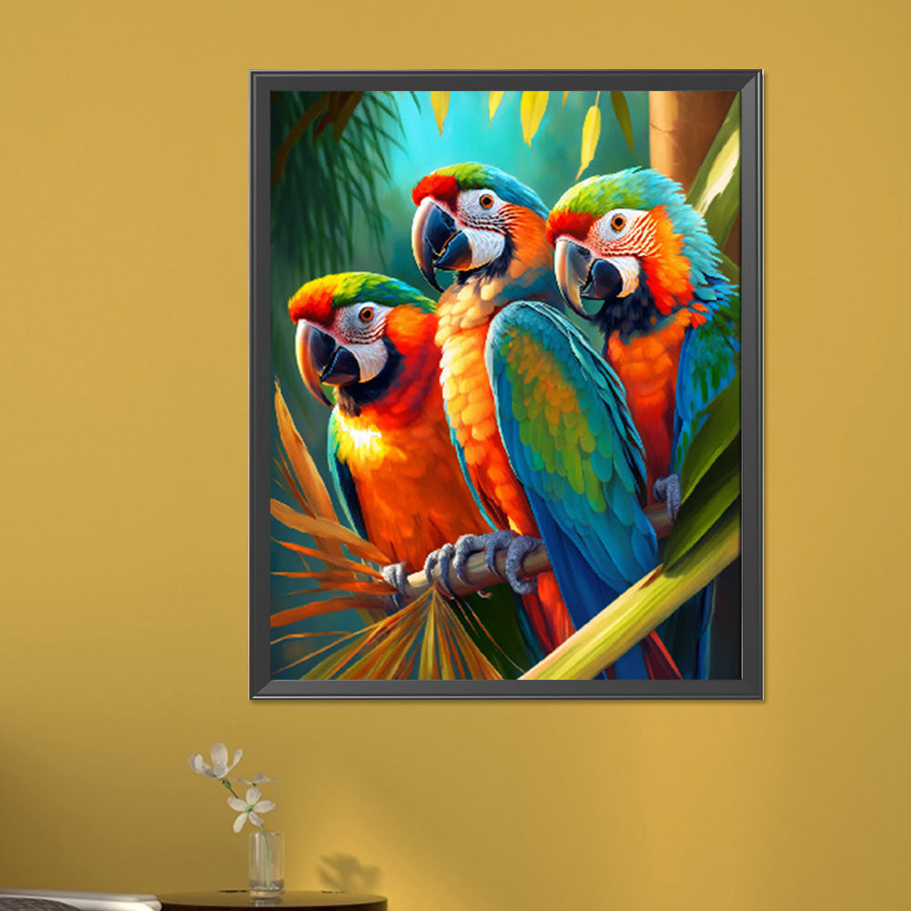 Parrot - Full Round AB Drill Diamond Painting 40*50CM