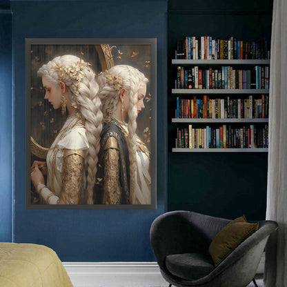 Girl - 11CT Stamped Cross Stitch 50*65CM