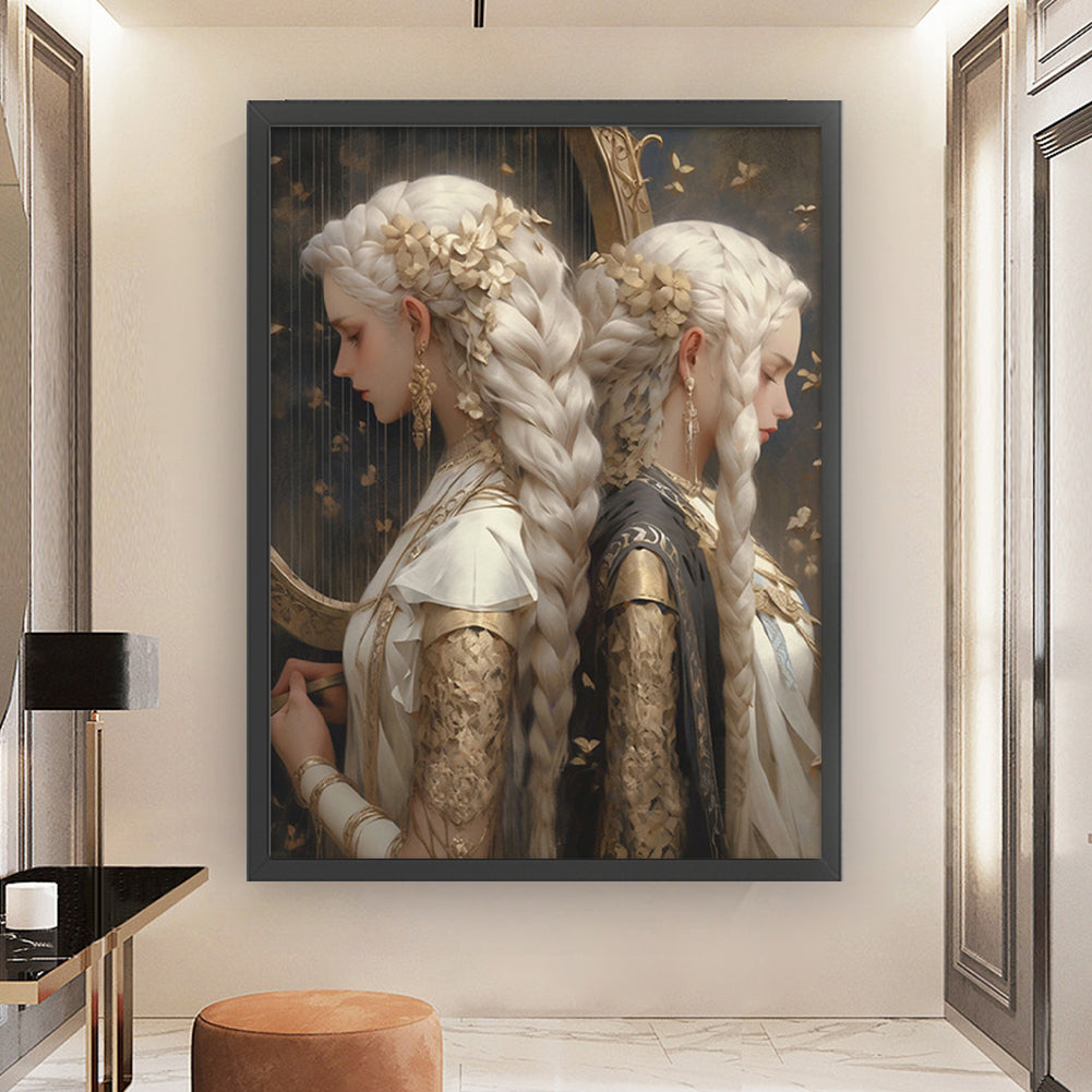 Girl - 11CT Stamped Cross Stitch 50*65CM