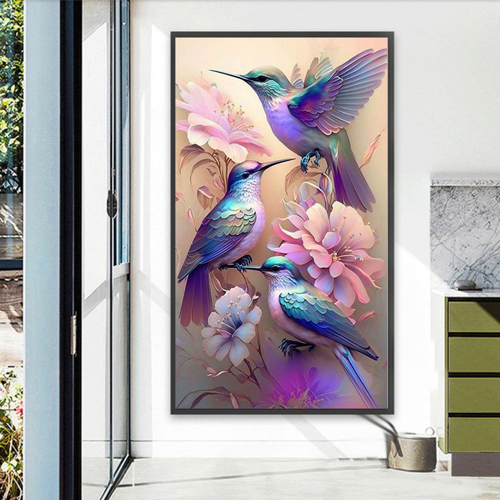 Hummingbird - Full Round Drill Diamond Painting 40*70CM