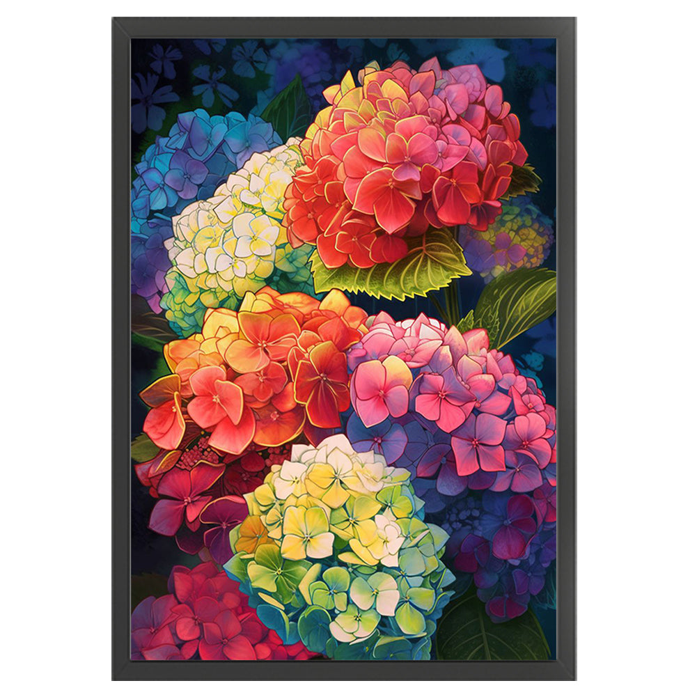 Hydrangeas - 11CT Stamped Cross Stitch 40*60CM