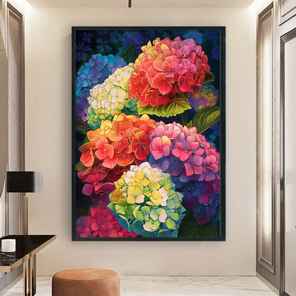 Hydrangeas - 11CT Stamped Cross Stitch 40*60CM