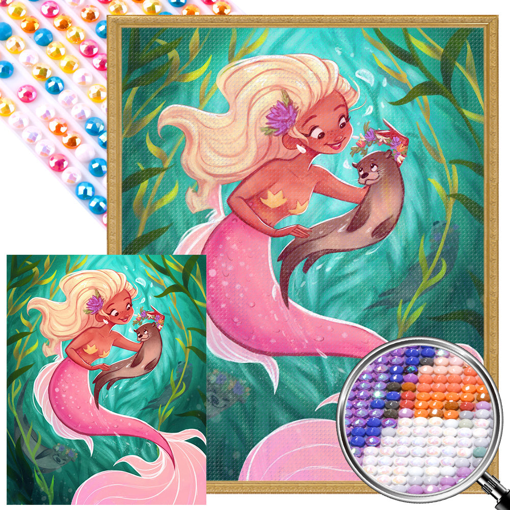 Mermaid - Full Round AB Drill Diamond Painting 40*50CM