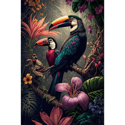 Parrot - Full Round AB Drill Diamond Painting 40*60CM