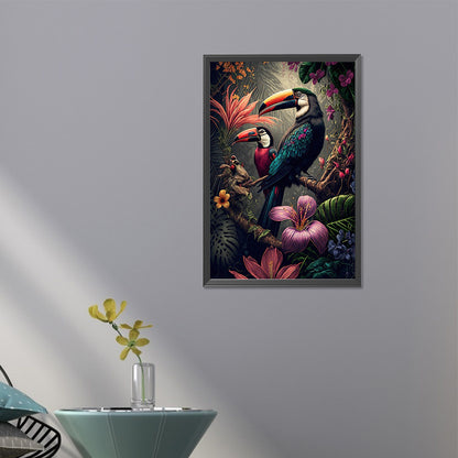 Parrot - Full Round AB Drill Diamond Painting 40*60CM