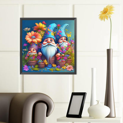 Garden Gnome - Full Round Drill Diamond Painting 40*40CM