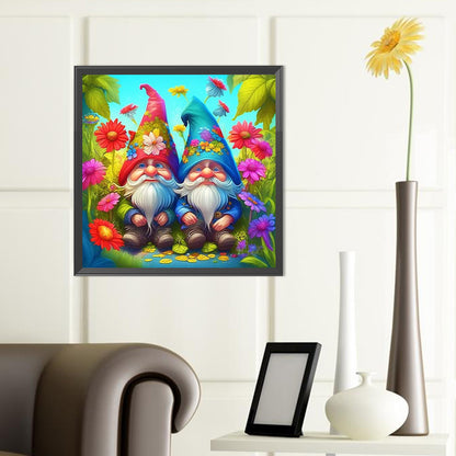 Garden Gnome - Full Round Drill Diamond Painting 40*40CM