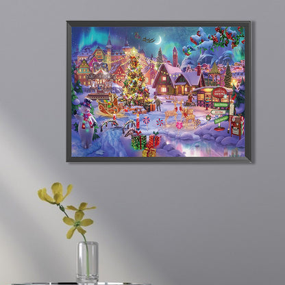 Christmas Street - Full Square Drill Diamond Painting 40*30CM