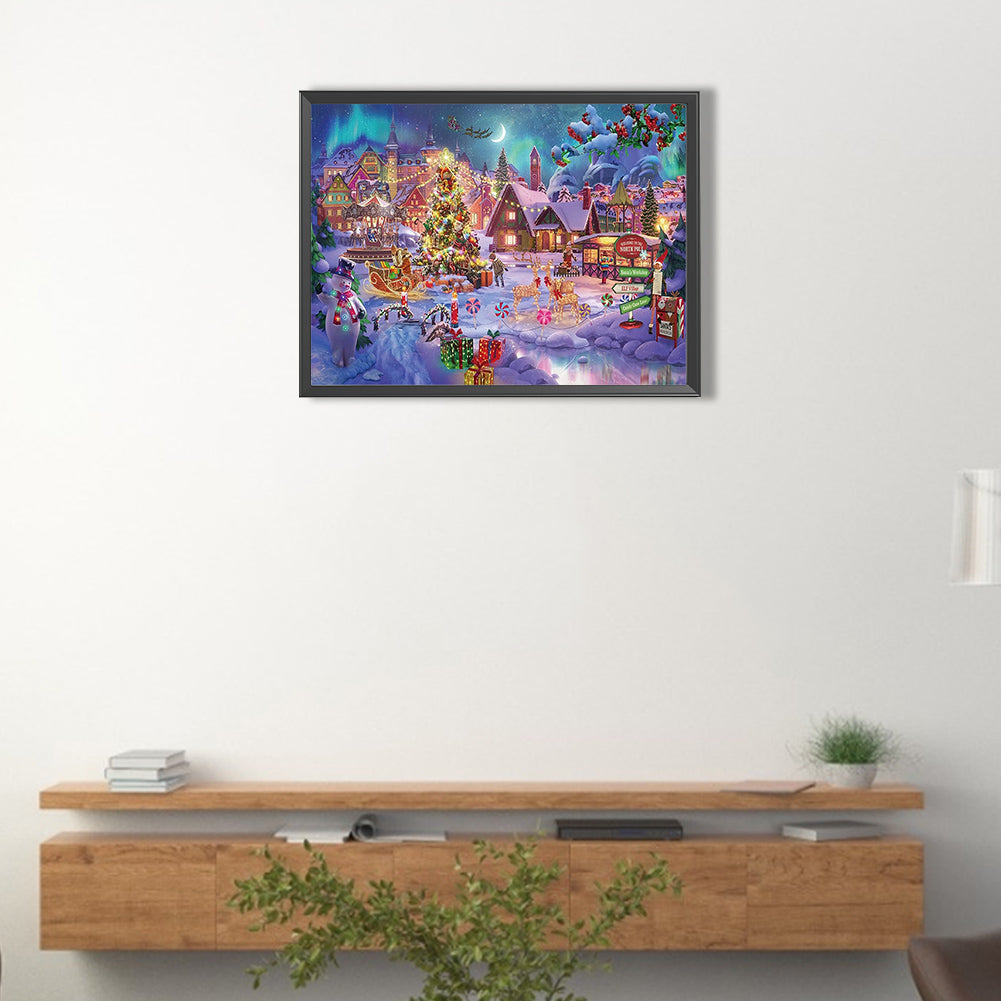 Christmas Street - Full Square Drill Diamond Painting 40*30CM