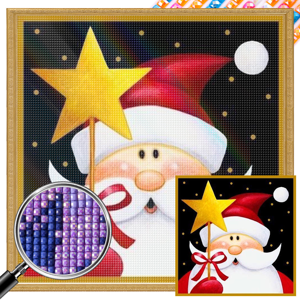 Cute Santa Claus - Full Square Drill Diamond Painting 30*30CM