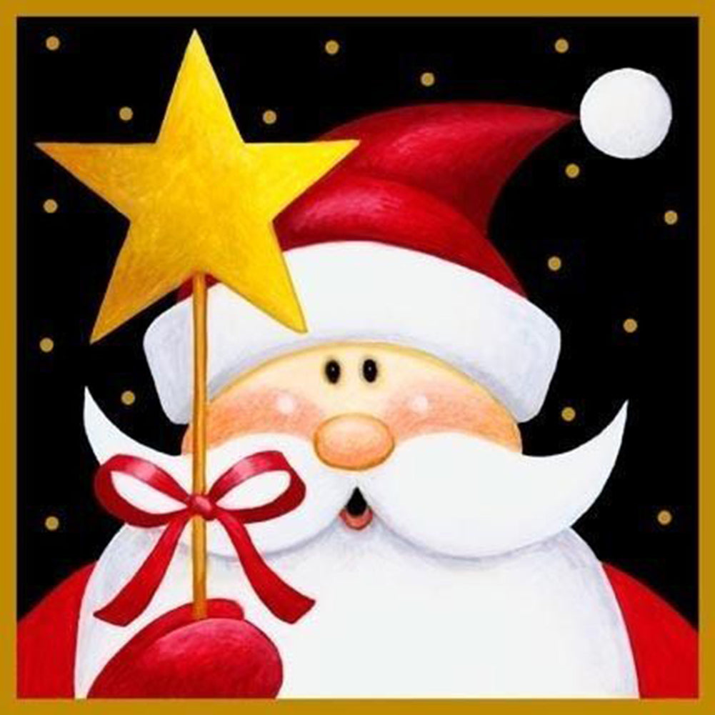 Cute Santa Claus - Full Square Drill Diamond Painting 30*30CM