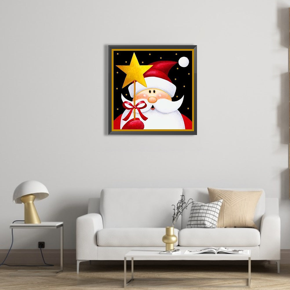 Cute Santa Claus - Full Square Drill Diamond Painting 30*30CM