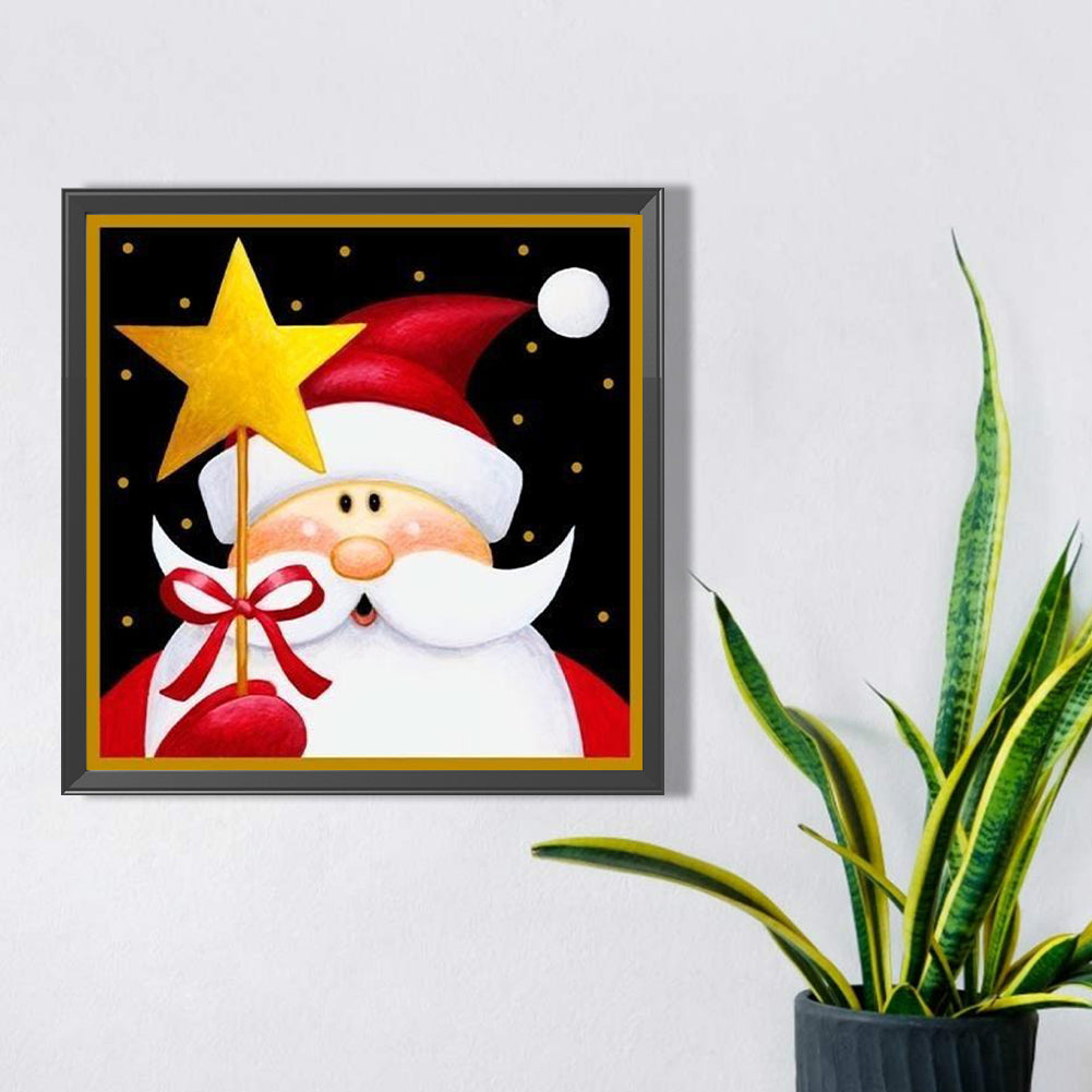 Cute Santa Claus - Full Square Drill Diamond Painting 30*30CM