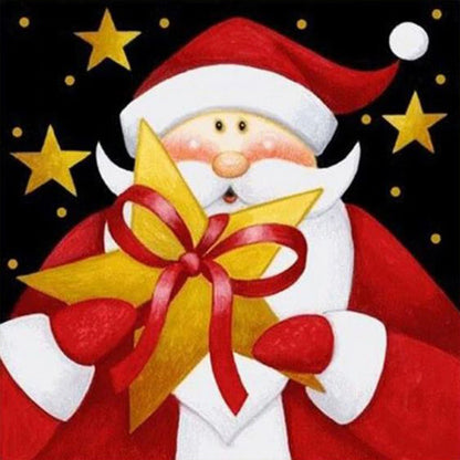 Cute Santa Claus - Full Square Drill Diamond Painting 30*30CM