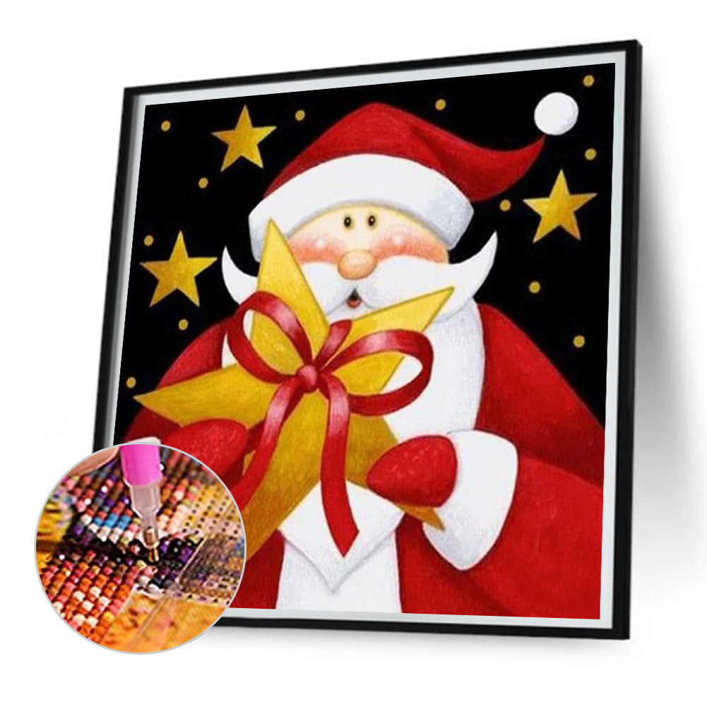 Cute Santa Claus - Full Square Drill Diamond Painting 30*30CM