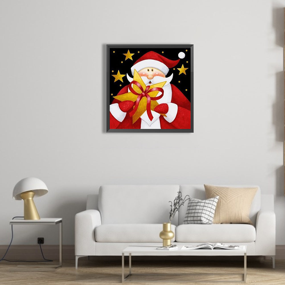 Cute Santa Claus - Full Square Drill Diamond Painting 30*30CM