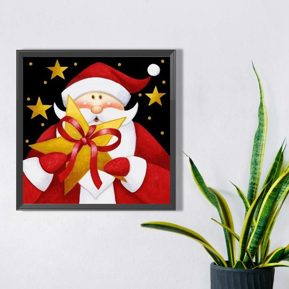 Cute Santa Claus - Full Square Drill Diamond Painting 30*30CM