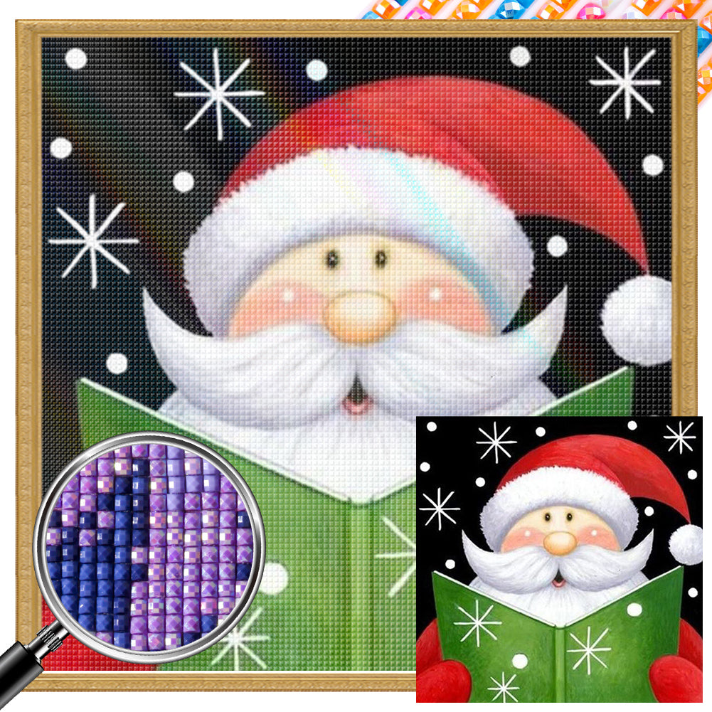 Cute Santa Claus - Full Square Drill Diamond Painting 30*30CM