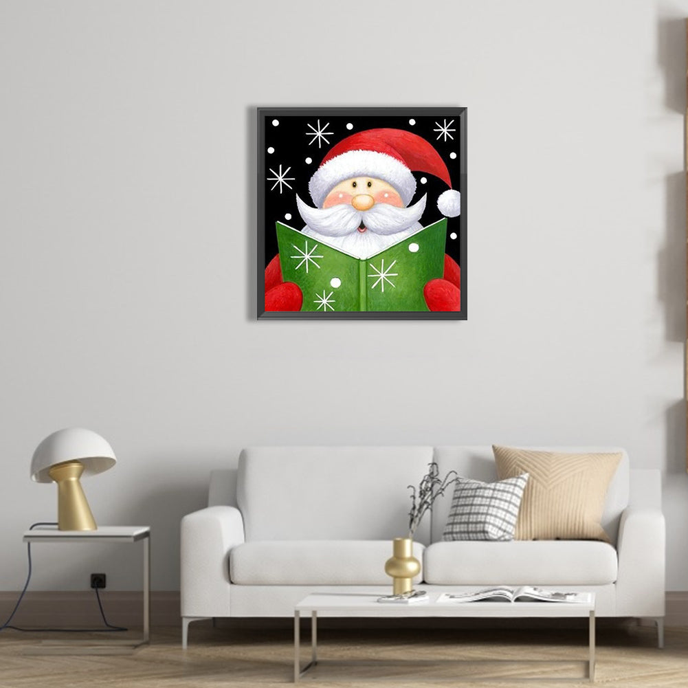 Cute Santa Claus - Full Square Drill Diamond Painting 30*30CM