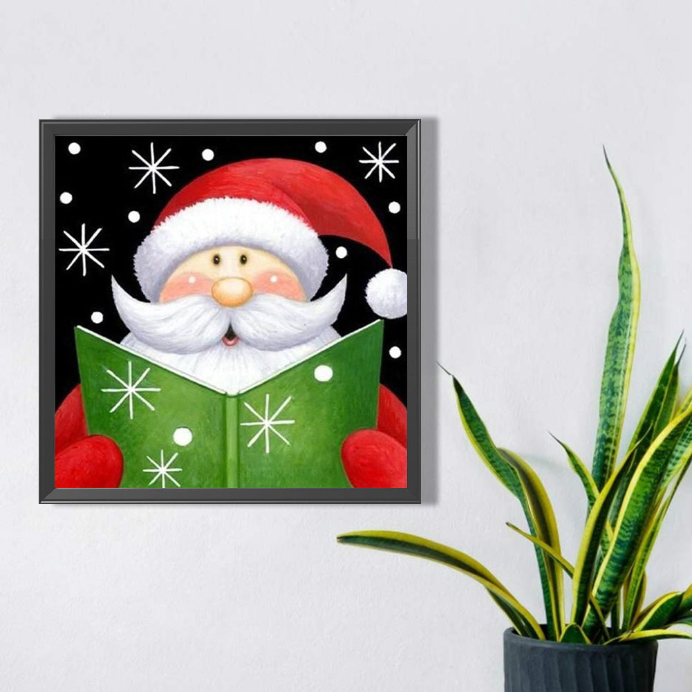 Cute Santa Claus - Full Square Drill Diamond Painting 30*30CM