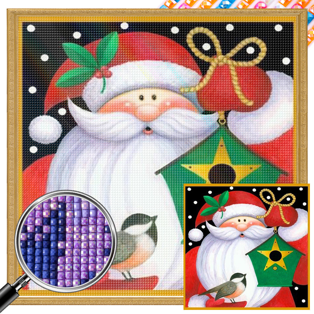 Cute Santa Claus - Full Square Drill Diamond Painting 30*30CM