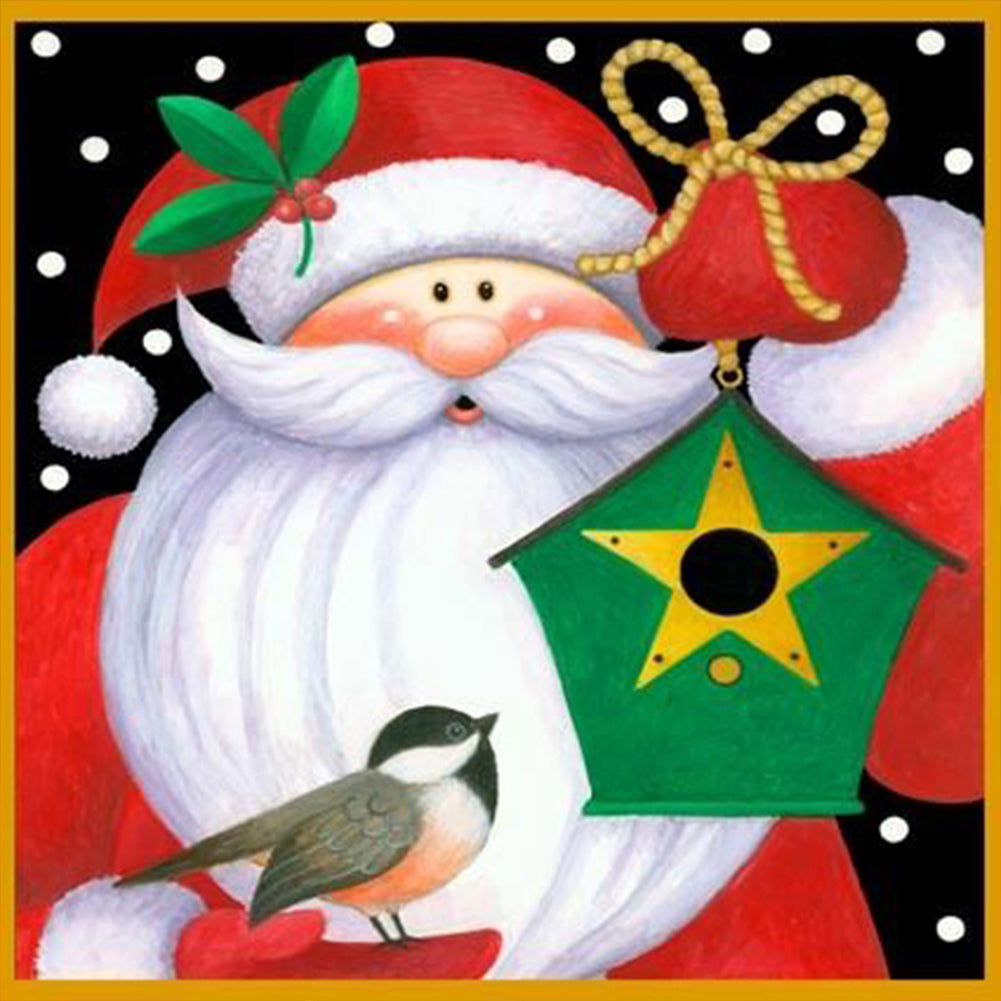 Cute Santa Claus - Full Square Drill Diamond Painting 30*30CM