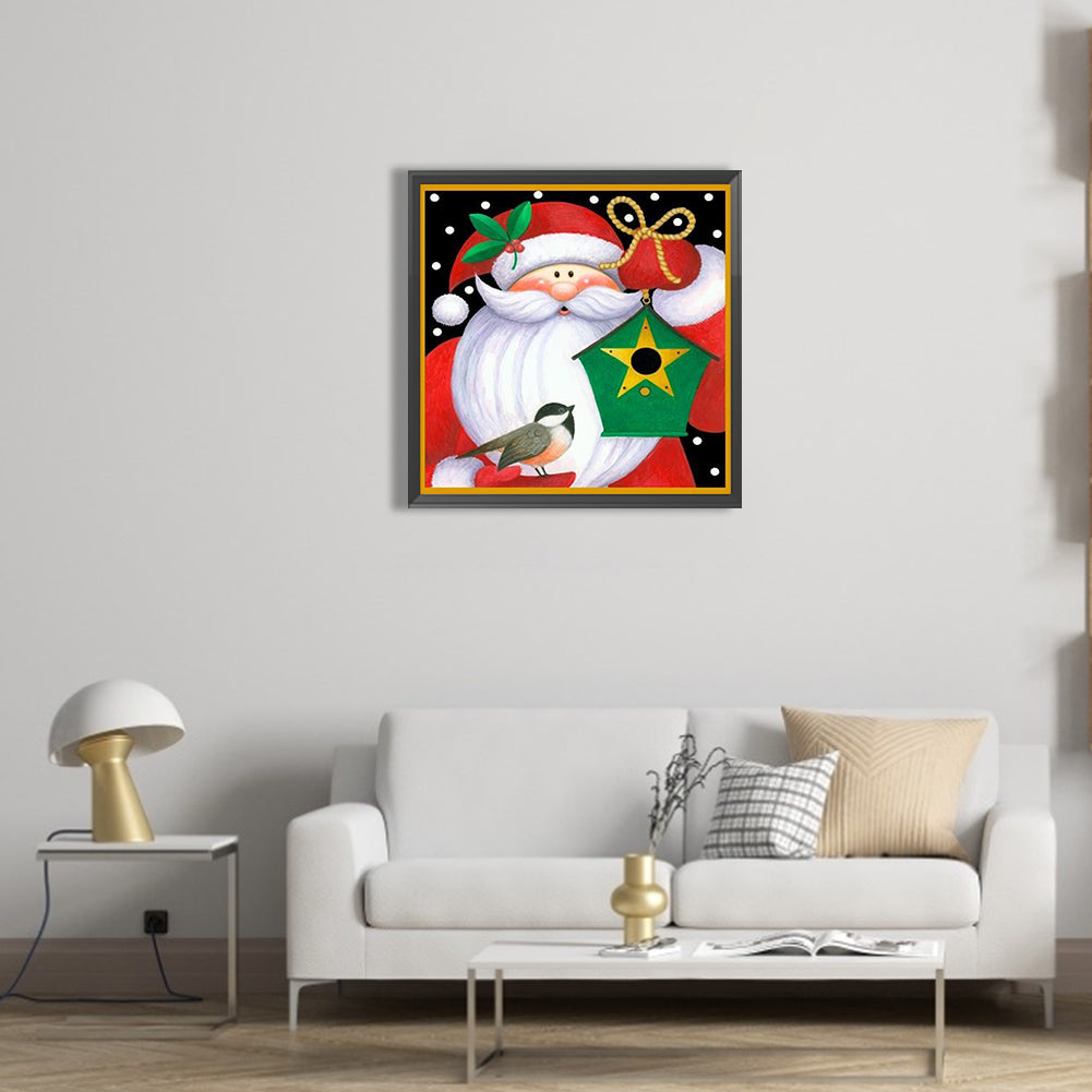 Cute Santa Claus - Full Square Drill Diamond Painting 30*30CM