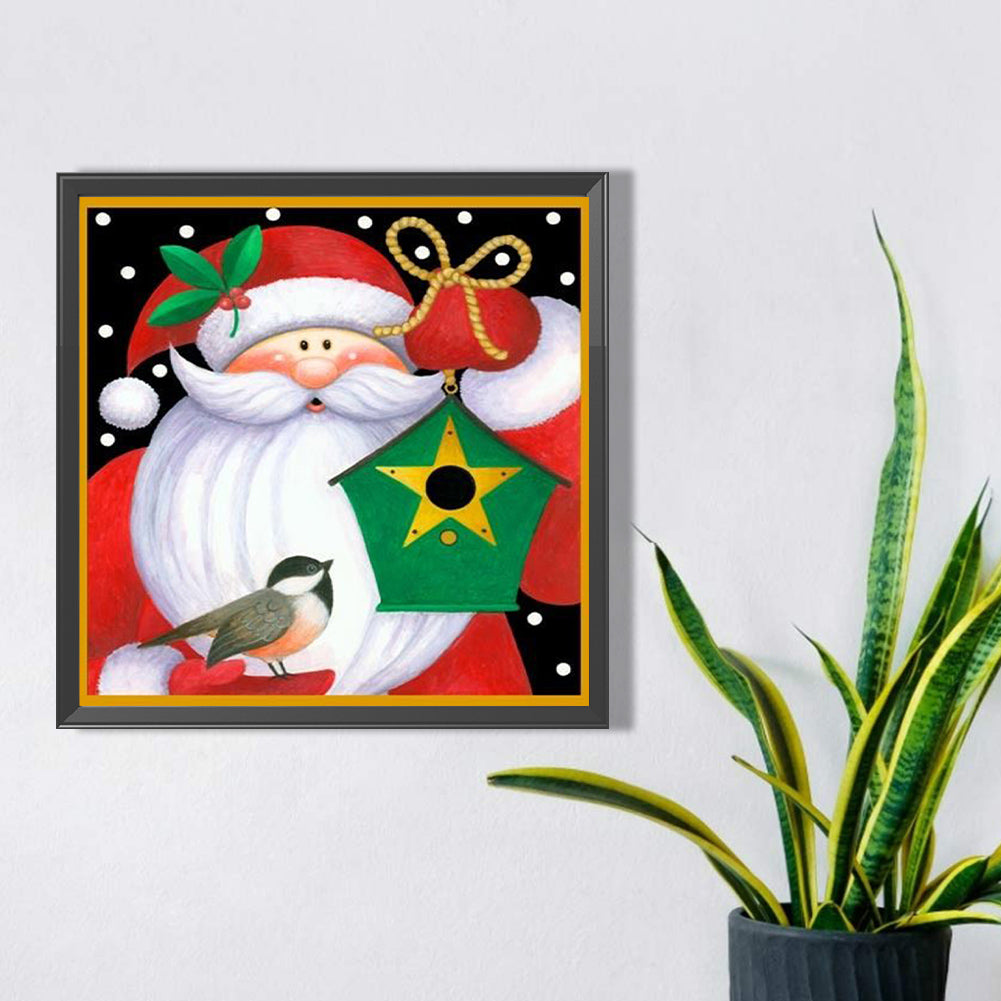 Cute Santa Claus - Full Square Drill Diamond Painting 30*30CM